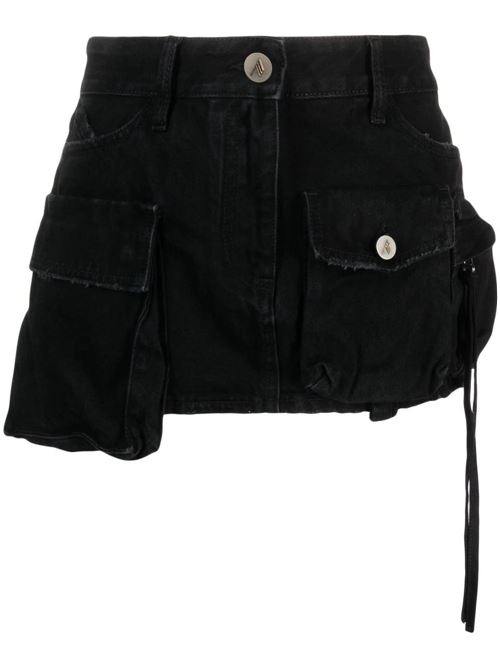 Black cotton denim skirt THE ATTICO | 241WCS136D066100